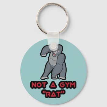 Gym Rat - Gorilla Keychain by LVMENES at Zazzle