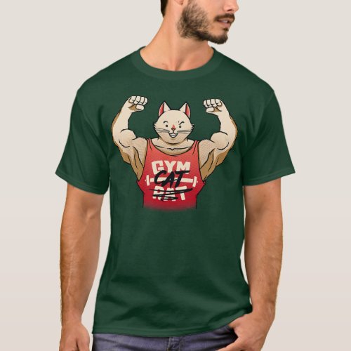 Gym Rat Gym Cat by Tobe Fonseca T_Shirt