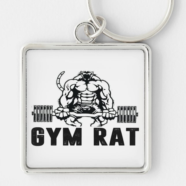 Gym Rat Keychain (Front)