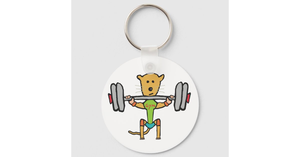 Gym Rat Keychain Gym Keychain Fitness Keychain 