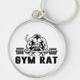 Gym Rat Keychain Gym Keychain Fitness Keychain 