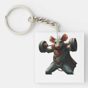 Gym Rat Keychain