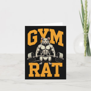 Gym Rat Meaning Gym Rat Costume Weight Lifting Gym Card