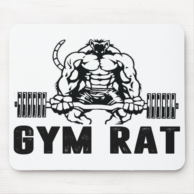Gym Rat Mouse Pad (Front)