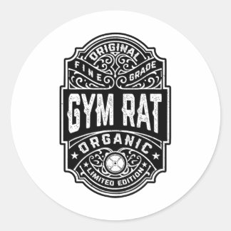 Gym Rat Vintage Whiskey Label Bodybuilding Gym Wor
