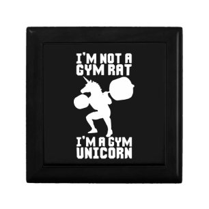 Gym Rat vs Gym Unicorn - Funny Workout Inspiration Gift Box