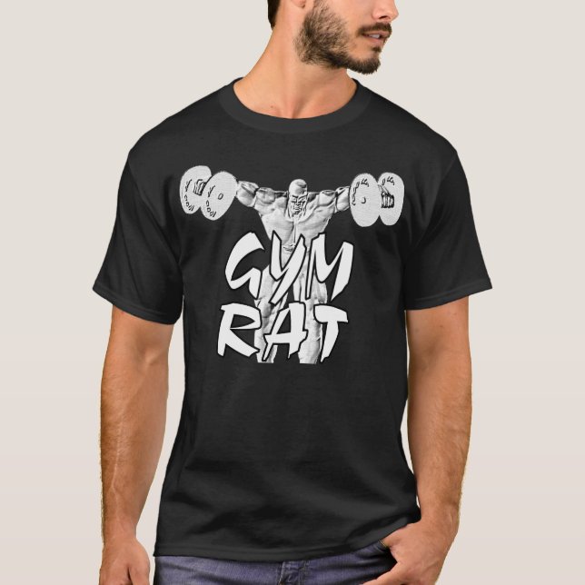 Gym Rat Weightlifter T-Shirt (Front)