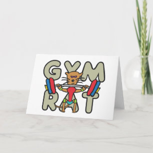 Gym Rat Weightlifting Card