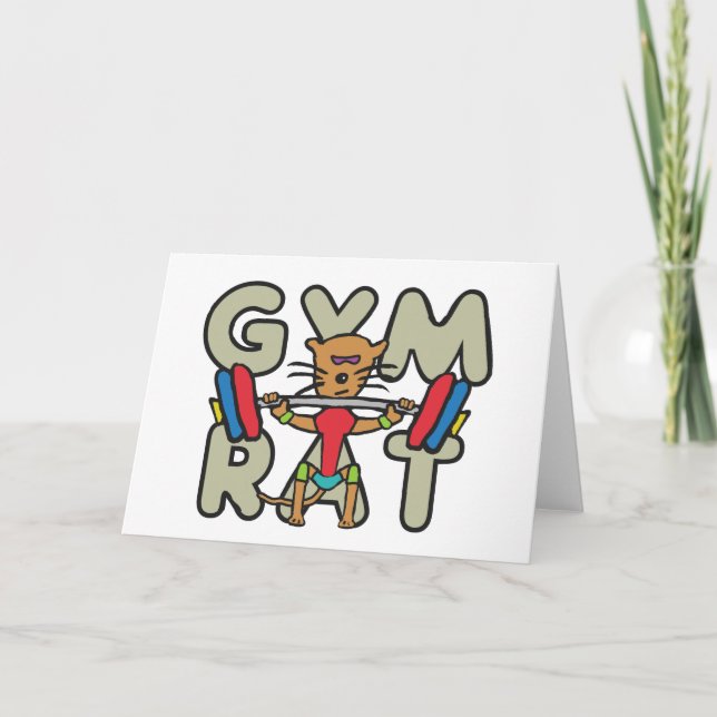 Gym Rat Weightlifting Card (Front)