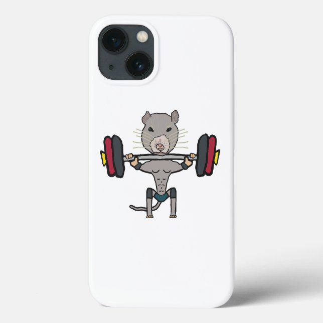 Gym Rat Weightlifting Case-Mate iPhone Case (Back)