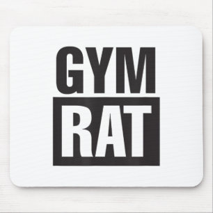 Gym Rat - Workout - Hustle - Fitness - Motivation Mouse Pad