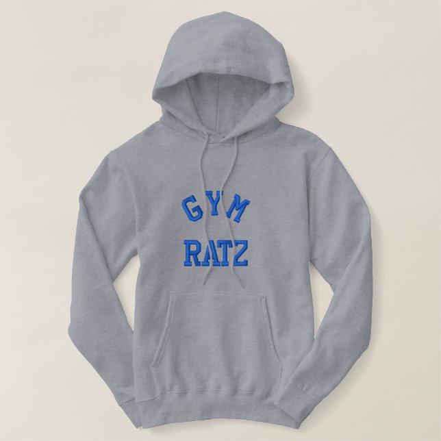 GYM RATZ EMBROIDERED HOODIE (Design Front)