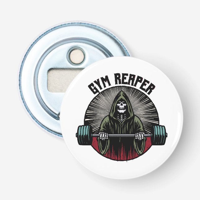 Gym Reaper Workout Bottle Opener (Front)