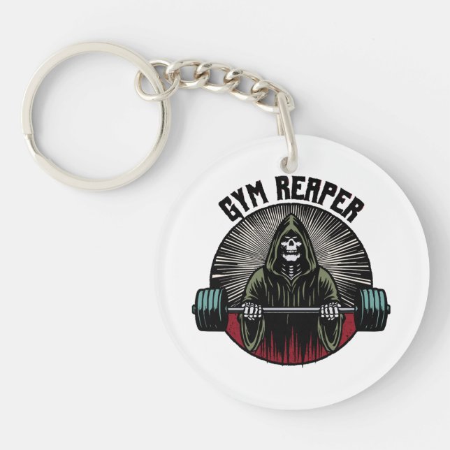 Gym Reaper Workout Keychain (Front)
