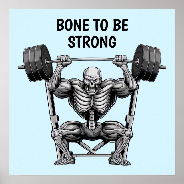 Gym Skeleton Poster (Front)