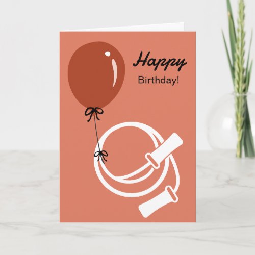 Gym Skipping Rope & Balloon Happy Birthday
