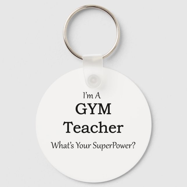 Gym Teacher Keychain (Front)