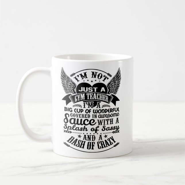 Gym Teacher Mug Coffee Cup Gifts for Men Women (Left)