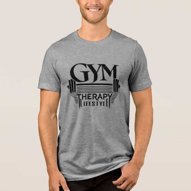 GYM Therapy Lifestyle Tri-Blend Shirt (Front)