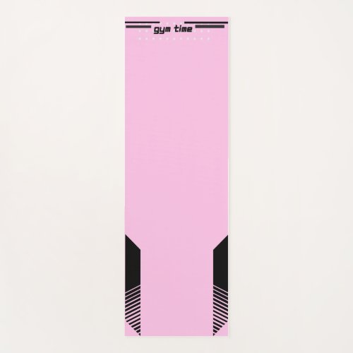Gym Time Pink Workout and Fitness Exercise for her Yoga Mat