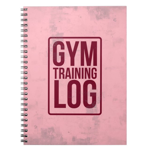 Gym Training Log Notebook (Front)