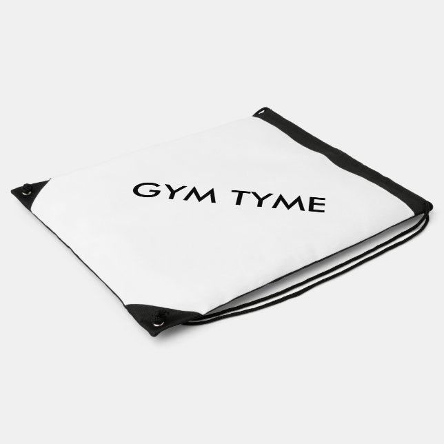 Gym Tyme Drawstring Bag (Side)