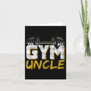 Gym Uncle Black Workout Card