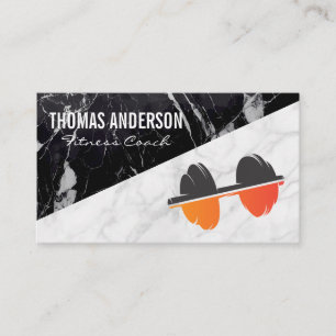 Gym Weights   Fitness Health Business Card