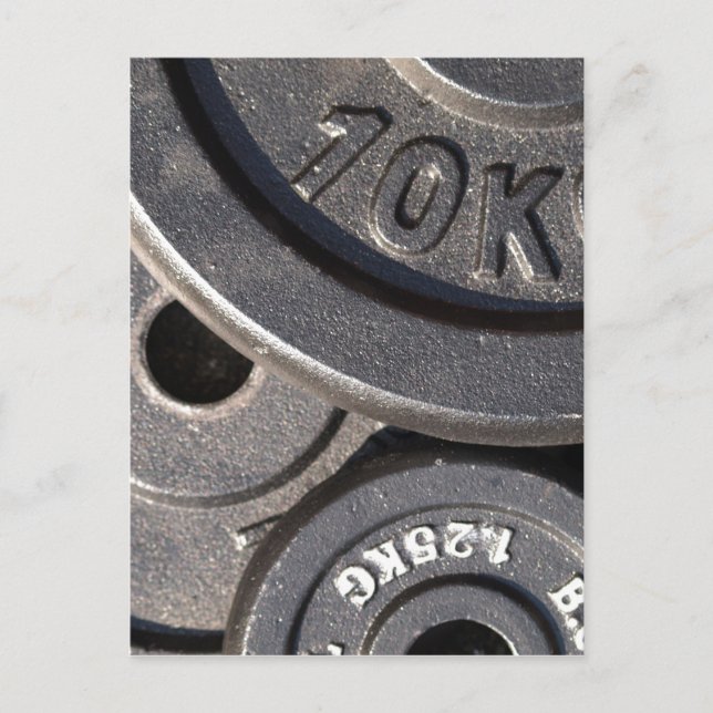 Gym Weights Postcard (Front)