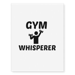 GYM WHISPERER PHYSICAL TEMPORARY TATTOOS