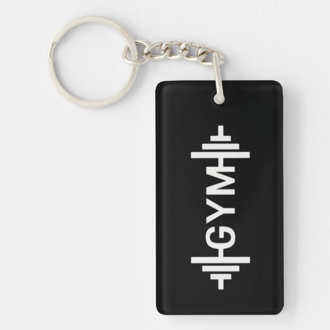 Gym Word Keychain (Front)