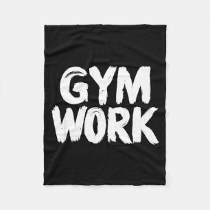 Gym Work Bodybuilding Fitness Workout  Fleece Blanket