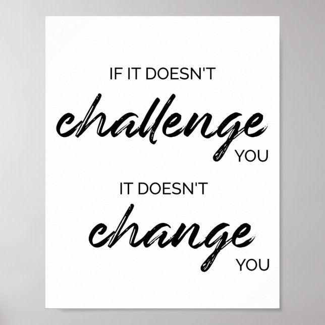 Gym, Workout, Fitness, Exercise Motivational Quote Poster (Front)