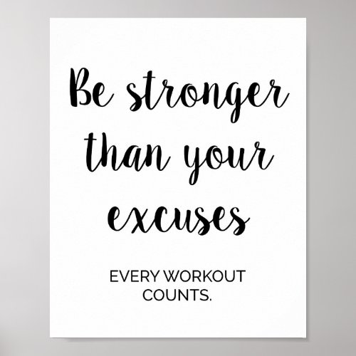 Gym Workout Fitness Motivational Wall Decor