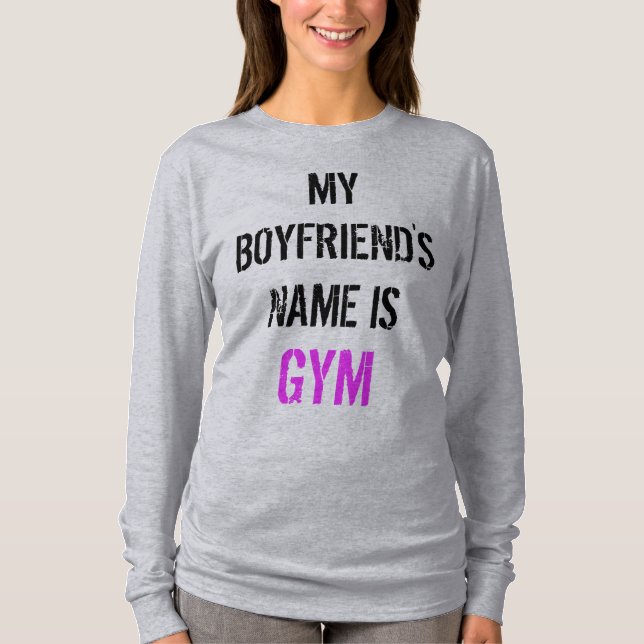Gym workout long sleeve shirt (Front)