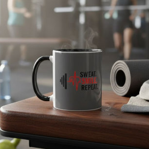 Gym Workout Motivation Quote Mug
