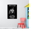 Gym Workout | Motivational Boxer Quote Poster | Zazzle