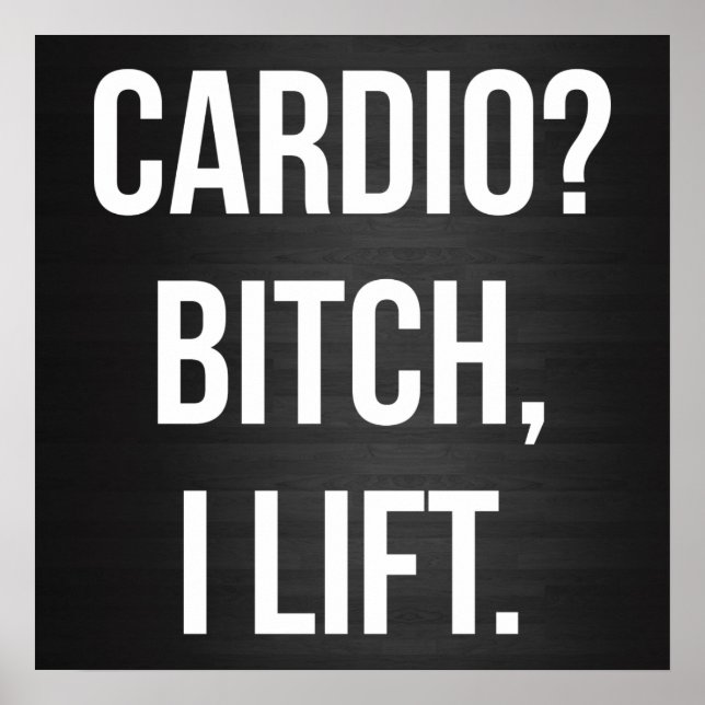 Gym Workout Motivational Poster (Front)