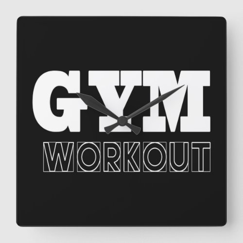 Gym Workout Pump Cover Fitness Clock