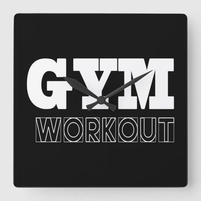 Gym Workout Pump Cover Fitness Clock (Front)