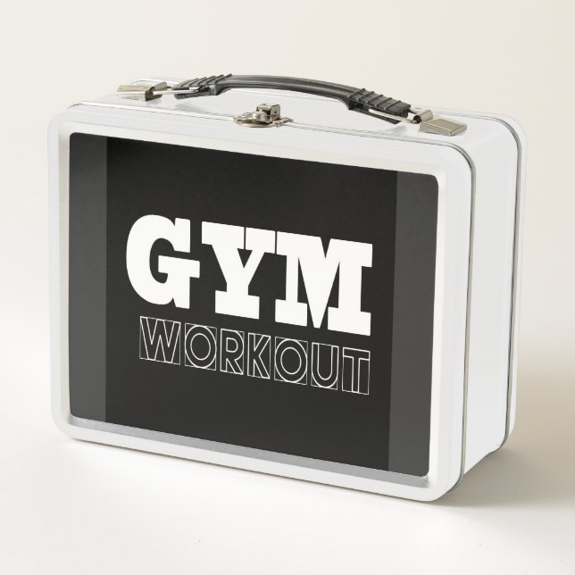 Gym Workout Pump Cover Fitness Lunch Box (Front)