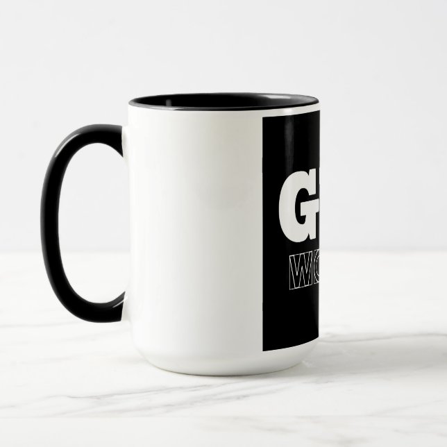 Gym Workout Pump Cover Fitness Mug (Left)