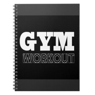Gym Workout Pump Cover Fitness Notebook