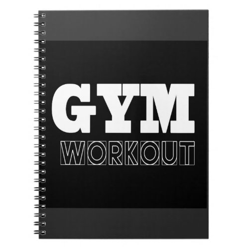 Gym Workout Pump Cover Fitness Notebook