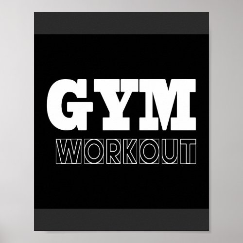Gym Workout Pump Cover Fitness Poster