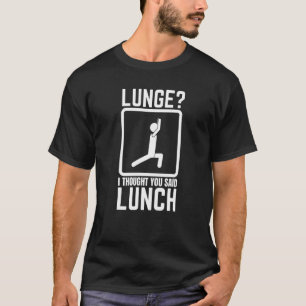 Gym  Workout Top Lunge Lunch Stick Figure