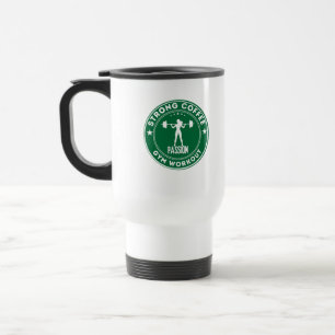 Gym workout travel mug