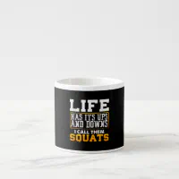 Gym Workout Weights Squat Men Women Espresso Cup