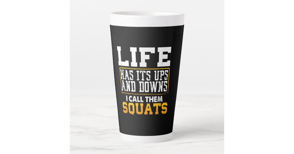 Gym Workout Weights Squat Men Women Espresso Cup | Zazzle
