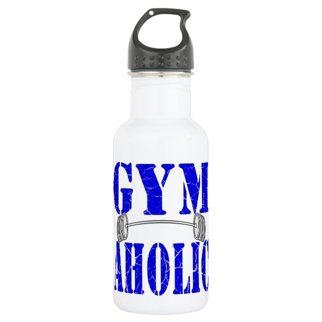 Gymaholic Barbell Water Bottle (Front)